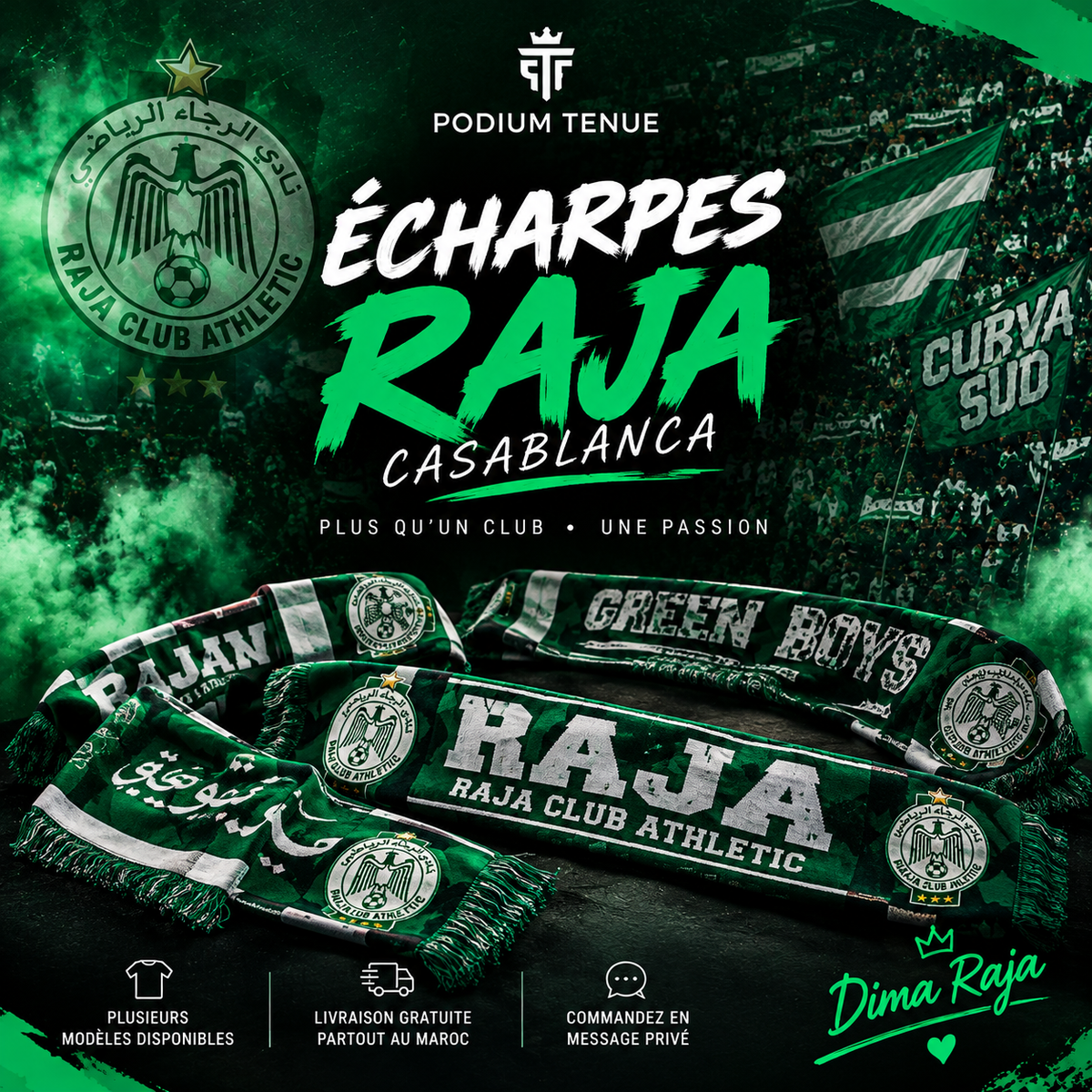 🟢 Écharpe rca